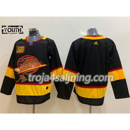 Vancouver Canucks tröja Blank Flying Skate 50th Anniversary 2019-2020 Adidas Svart Authentic - NHL Tröjor Barn